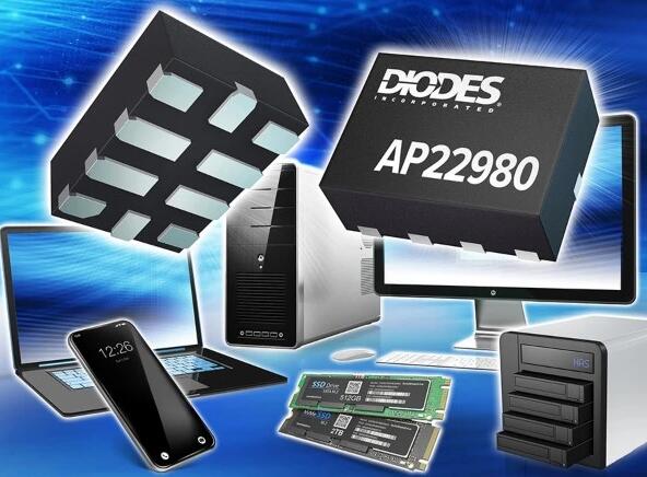 Diodes的电源开关增强了固态硬盘的电源轨管理
