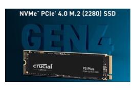交易|2TB Crucial P3 Plus NVMe PCIe 4.0 SSD在亚马逊上获得34%的大幅折扣