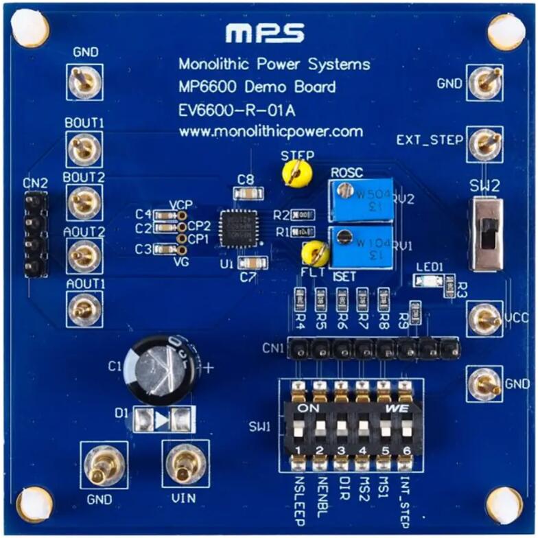 MPS EV6600-R-01A電機驅動評估板的介紹、特性、及應用