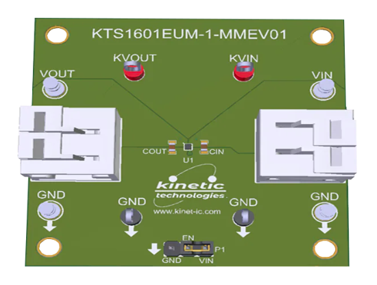 Kinetic Technologies KTS1601A压转率控制负载开关的介绍、特性、及应用