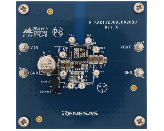 瑞萨电子RTKA211230DE0020BU评估板(RAA211230 DC/DC同步降压稳压器)的介绍、特性、及应用
