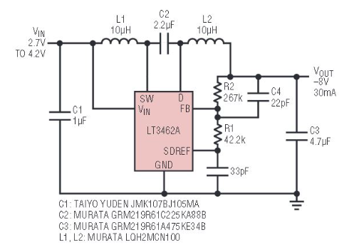 LT3461和LT3461A是电流模式升压转换器的介绍、特性、及应用
