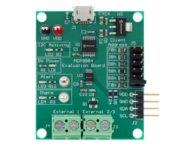 Microchip Technology MCP9984评估板(MCP998x温度传感系列)的介绍、特性、及应用