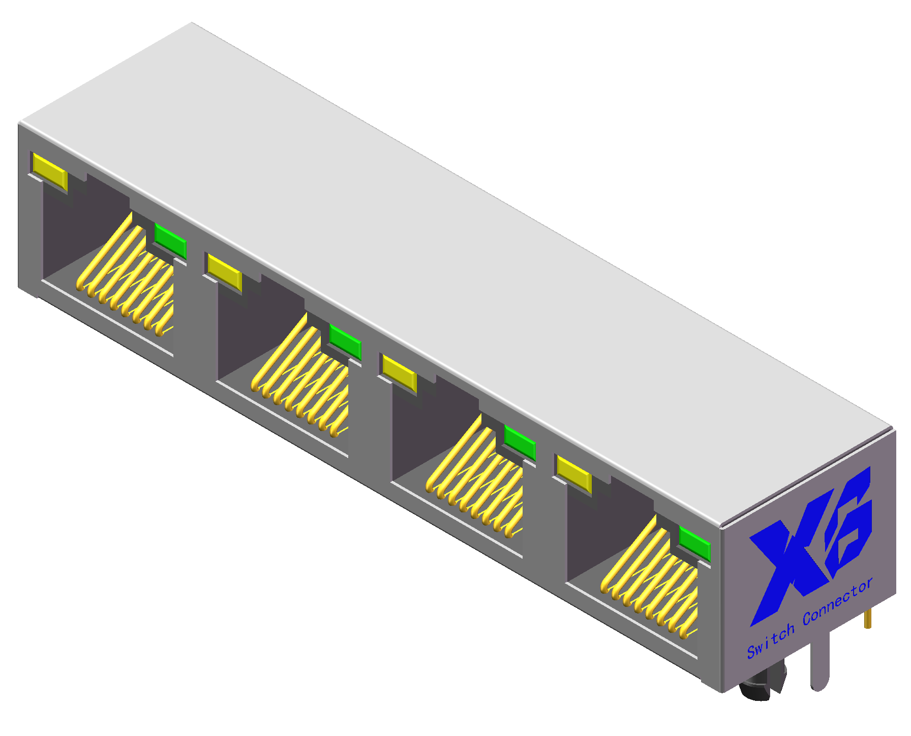 XB-5JA-1X4-8P8C-LED-S