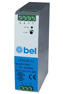 Bel Power LEN120 系列 DIN 导轨 PSU 的图片