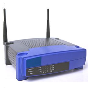 该无线路由器发出一个信号，WiFi探测器被调谐为接收。