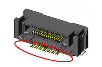 JAE电子MA01系列的侧装连接器图像