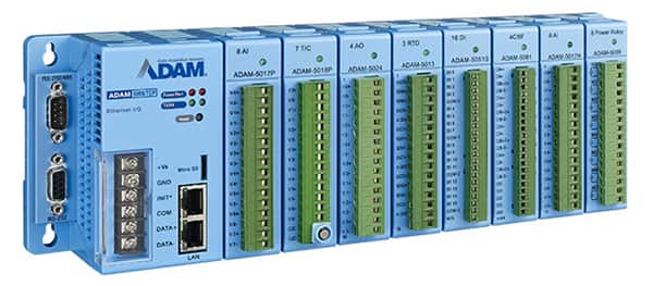研华 ADAM-5000/TCP-CE 的映像有八个用于 I/O 模块的插槽