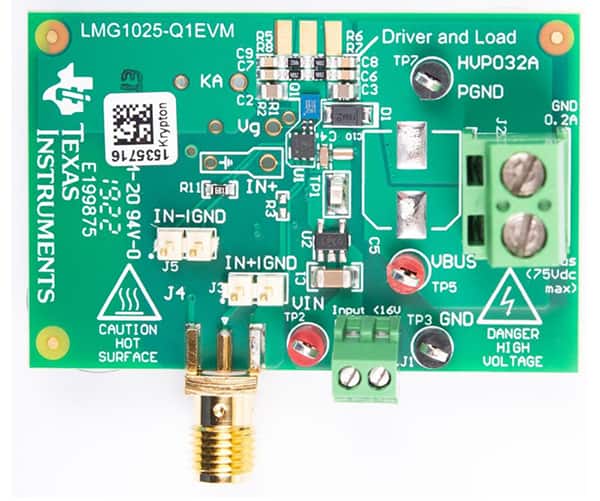 Texas Instruments 的 LMG1025-Q1EVM 演示板图片