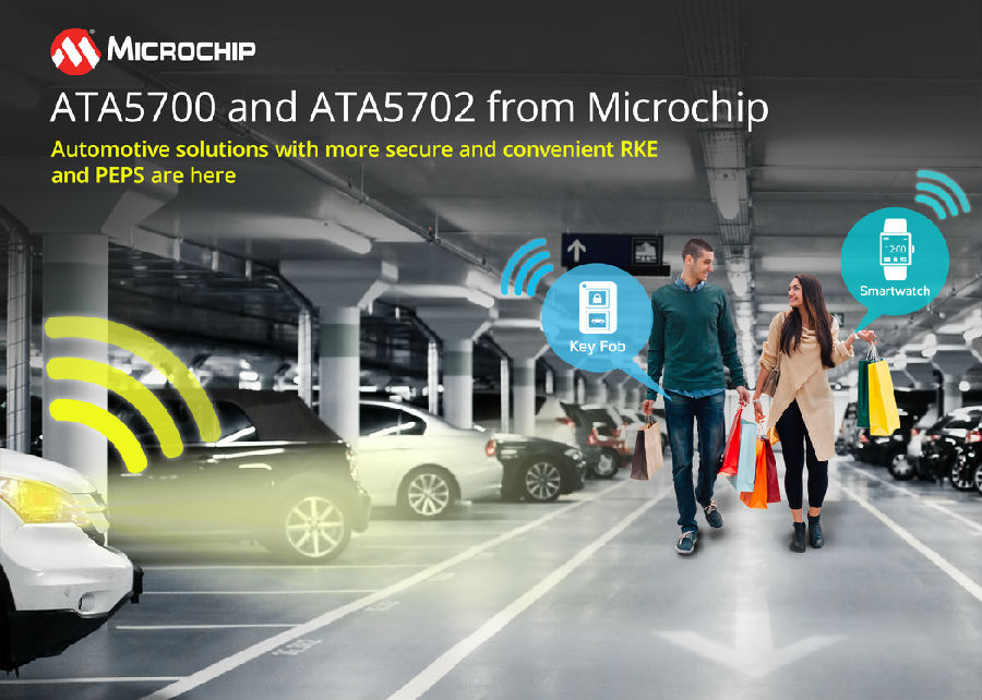 Microchip推出可用于智能钥匙和可穿戴设备超低功耗汽车门禁解决方案