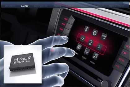 elmos推出汽车级非接触式接近检测和手势识别器件E909.211