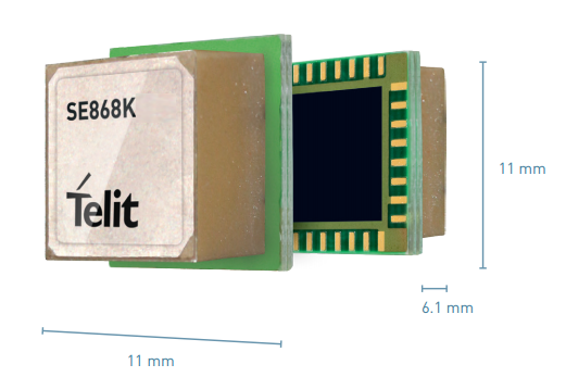 泰利特推出SE868xx-Ax产品家族业界最小集成天线式GNSS模块SE868Kx-Ax1