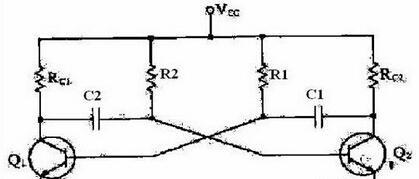 三极管多谐振荡电路原理图.jpg