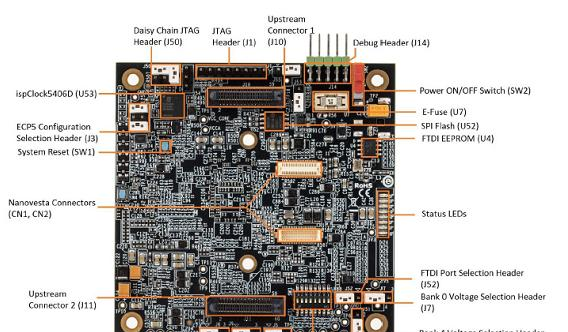 ECP5 VIP处理器板外形图和主要元件(背面).png