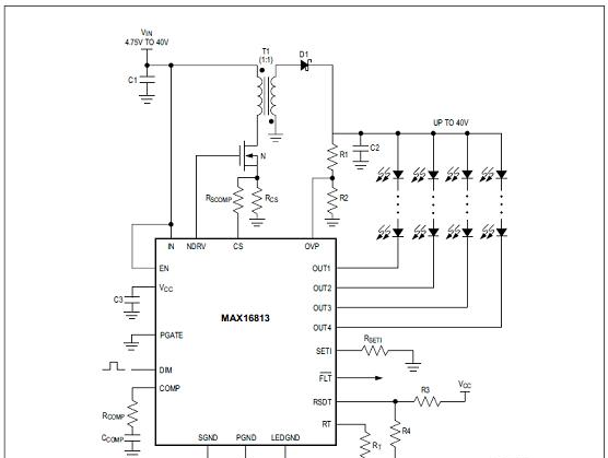 MAX16813电感耦合降压-升压配置图.png