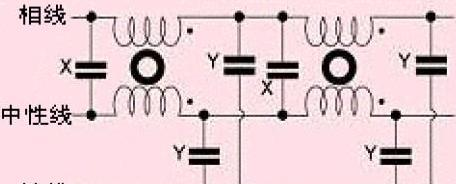 典型的两级电源线滤波器.png