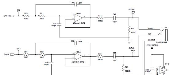 评估板EVAL-ADAU1466Z电路图:模拟输出通路40和41.png