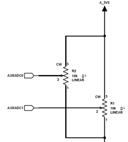 评估板EVAL-ADAU1466Z电路图:AUXADC电位计