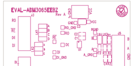 评估板EVAL-ADM3065EEBZ/EVAL-ADM3065EEB1Z PCB丝印图