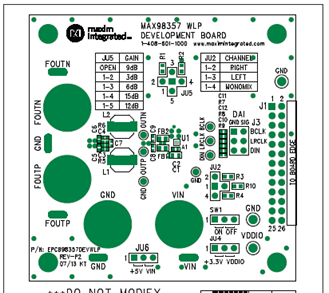 MAX98357开发板DEV(WLP) PCB设计图(1)