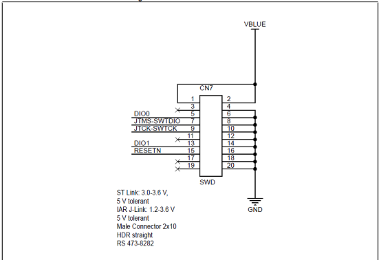 评估板STEVAL-IDB007V1M电路图:JTAG