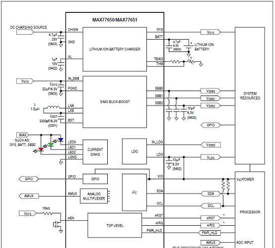 MAX7765典型应用电路图