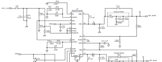 评估板EVAL-AD5767SD2Z电路图(2):ADP5071电源解决方案