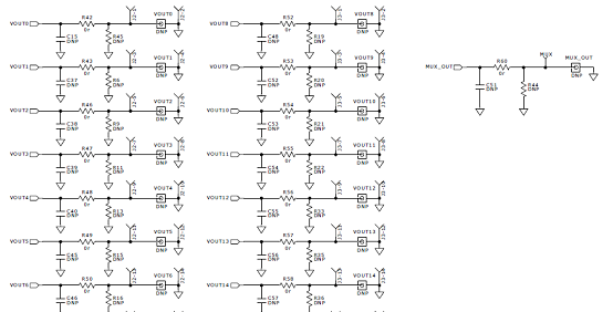 评估板EVAL-AD5767SD2Z电路图(4):通路输出