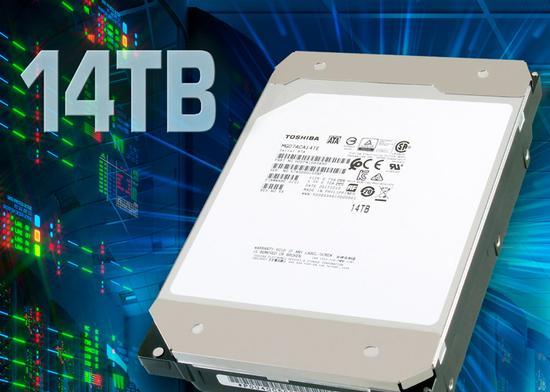 东芝发布世界首款14TB传统磁记录技术硬盘