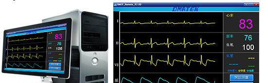 * 由 PC 端的远端上网，监控本地的生医平台主画面(本地的监控器可与生医平台的 RS232、ZigBee .png