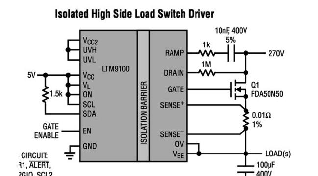 图2 具遥测功能的高压隔离式开关控制器 LTM9100.png