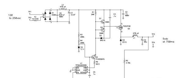 p 通道 MOSFET 降压转换器(如图 4 中的 PMP5412)是反激式偏置电源的完美替代方案。.png