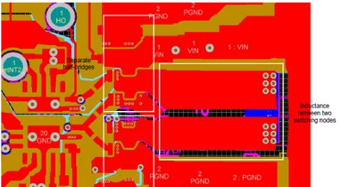 图12.参考设计TIDA-01634 PCB设计图:并行半桥对称电源回路布局.png