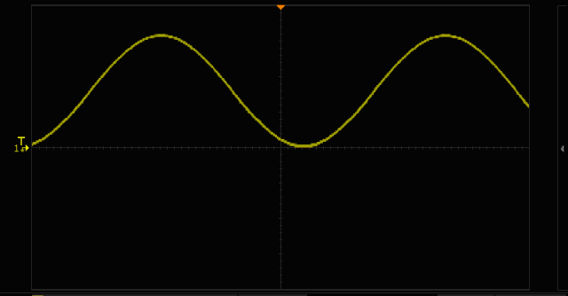 动态调节示波器的触发电平，可以观察波形稳定触发的位置的动态变化