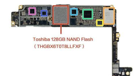 iPhone 7 采用 128G的 NAND flash 芯片.png