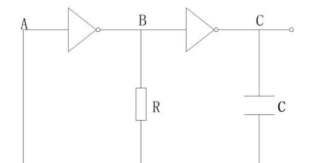 图五 分立元件反相器组成的振荡电路.png