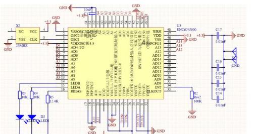 图3 AT89S52与以太网控制器连接电路的设计.png