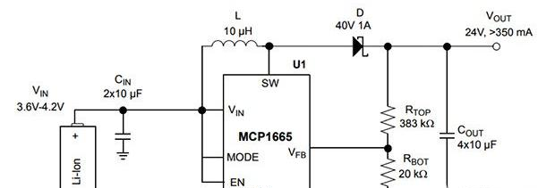图 3： Microchip 的 MCP1665 能够从锂离子、NiMH 或 NiCd 电池产生高达 32 伏的电压。.png