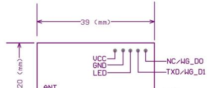 模块板卡：RFID模块系列 - IOT3101MR-3.3ET嵌入式只读EM模块P1 1.25mm连接插座PIN脚定义图.png
