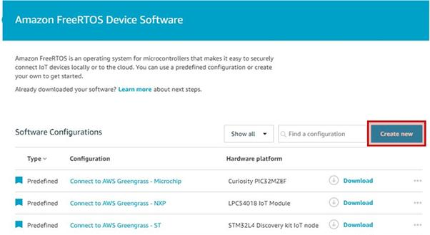 AWS IoT 控制台中的 a:FreeRTOS 设备软件图片.png