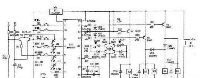 基于BA5104/BA8206主控芯片的音响红外遥控电路设计.png