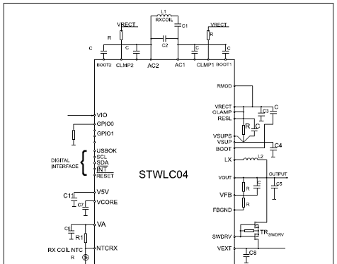 STWLC04应用电路图