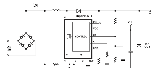 HiperPFS-4系列典型应用电路框图