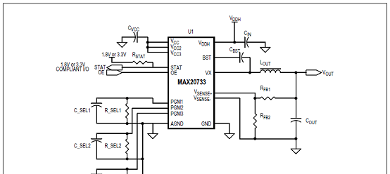 MAX20733典型应用电路图