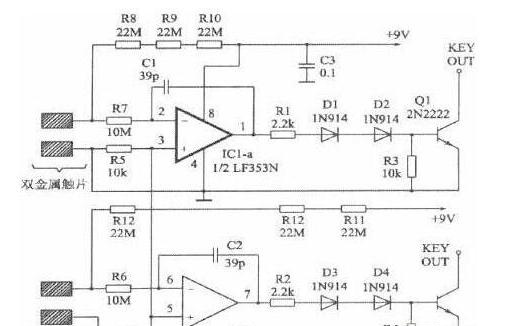 图4是专为业余无线电CW电报应用所设计的电键控制电路.png
