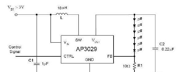 图1. AP3029驱动串联6颗WLED的典型应用图.png
