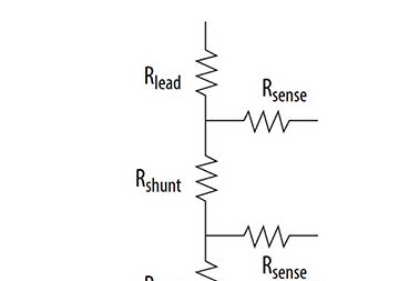 图 4：使用到双端子分流电阻器的开尔文连接，将电压检测线路与主电流路径分离，从而对分流电阻器实现更精确的电压测量。.png