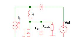 图 4：阻容吸收器配置。如果功率耗散非关键指标，则可采用一种快捷的 RC 吸收器设计方法。.png