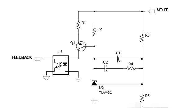 基于TL431并联稳压器的隔离式开关电源输出电压方案.png