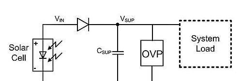 图1：使用二极管为超级电容器充电的原理图。.png